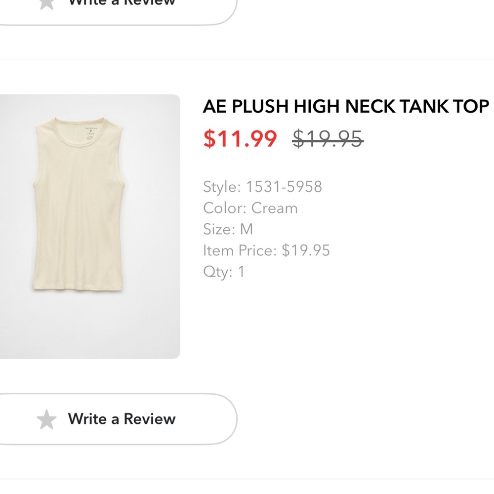 AE Tank Top NWT